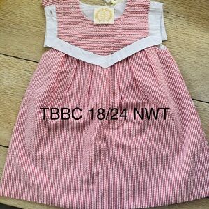 Pink and White Striped Dress